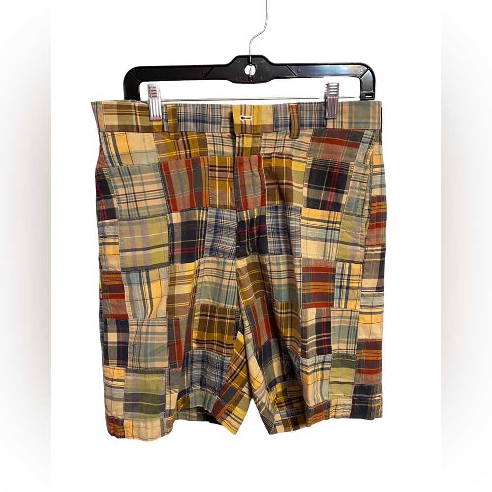 Brooks Brothers‎ Cotton Plaid Patchwork Shorts Mens 32